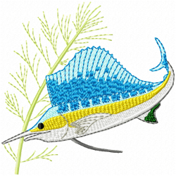 Fishes Embroidery Design 3 Fishes Embroidery Design 3